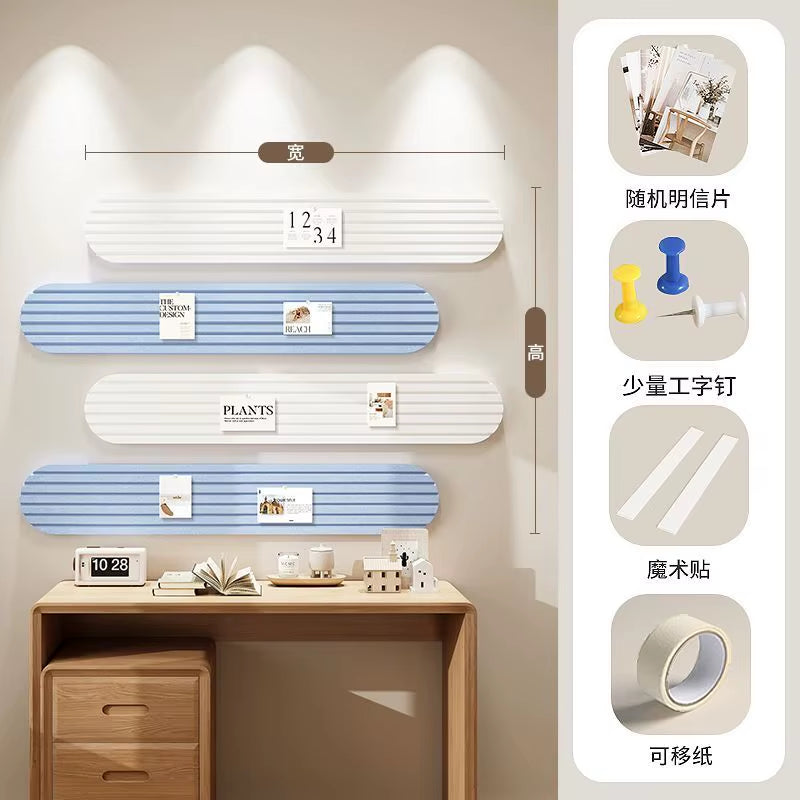 Korean Style Groove Felt Wall Sticker Wall Renovation Bedroom Decor Photo Background Board Photography Props Home Decoration