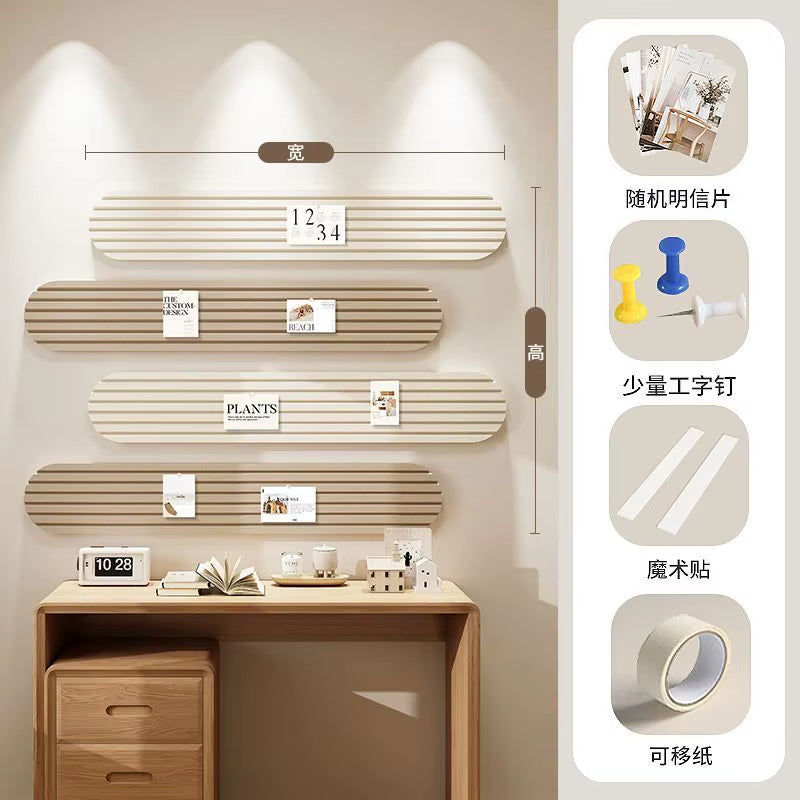Korean Style Groove Felt Wall Sticker Wall Renovation Bedroom Decor Photo Background Board Photography Props Home Decoration