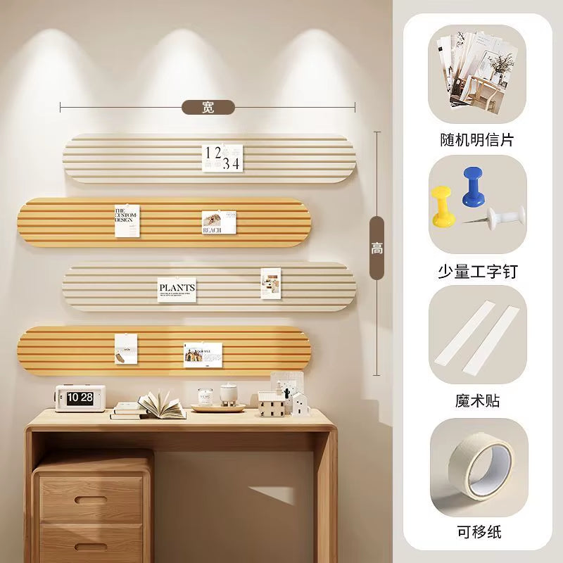 Korean Style Groove Felt Wall Sticker Wall Renovation Bedroom Decor Photo Background Board Photography Props Home Decoration
