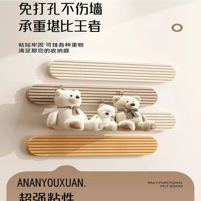 Korean Style Groove Felt Wall Sticker Wall Renovation Bedroom Decor Photo Background Board Photography Props Home Decoration