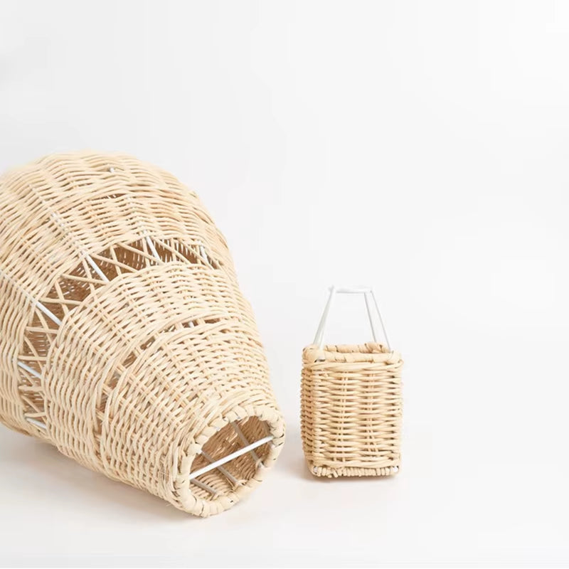 Handmade Rattan Woven Hot Air Balloon Kids Room Decoration Photography Props Nordic Wall Hanging Ornaments Rattan Woven Pendant