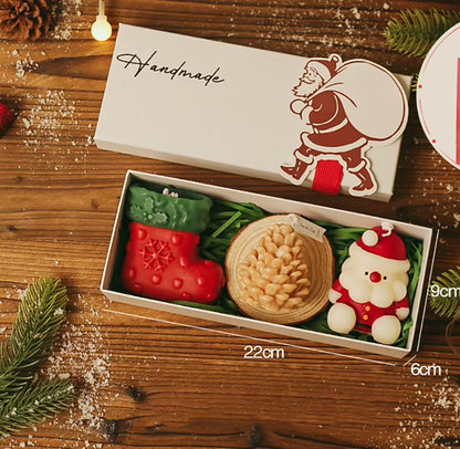 Holiday Aroma Candle Romantic Christmas Candle Gift Set Decorative Christmas Candle Handmade for Gifting Dining Room Living Room