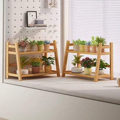 2 Layer Spice Caddy Shelf Bamboo Kitchen Storage Rack Desktop Cabinet Organizer Display Rack Coffee Bar Counter Shelf Cup Holder