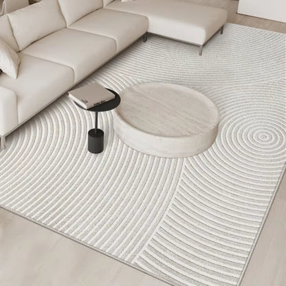 French Cream Washable Home Carpet Light Luxury Large Area Living Room Decorative Carpets Thickened Antifouling No Slip Rug 러그