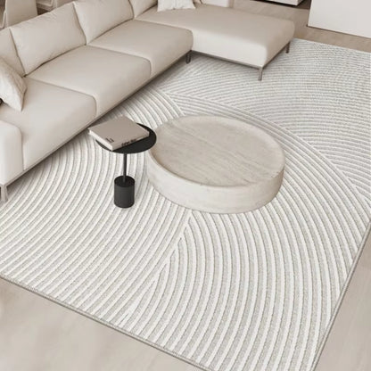 French Cream Washable Home Carpet Light Luxury Large Area Living Room Decorative Carpets Thickened Antifouling No Slip Rug 러그
